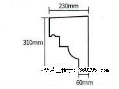 产品分解图型 - 檐口线，型号：SX311-YK-3，规格：230x310mm(3) - 临沂三象EPS建材 linyi.sx311.cc